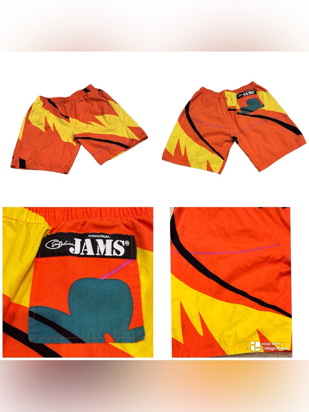 Vintage 80s  "Surf Line Hawaii" Original Jams shorts